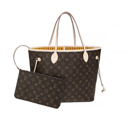 Lona Monogram de Louis Vuitton Neverfull MM M40997 Mimosa