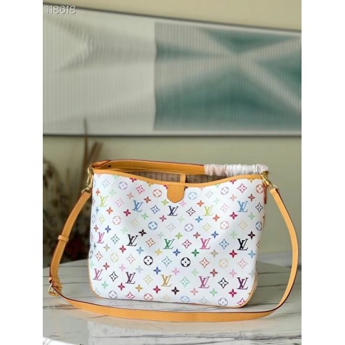 Louis Vuitton Monogram Canvas Cuero original M40352 blanco