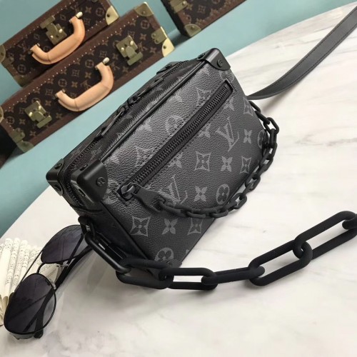 Louis Vuitton Monogram Canvas Original Leather Mini Soft Trunk M44480 Negro