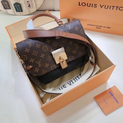 Louis Vuitton Monogram Canvas Cuero original VAUGIRARD M44354 negro