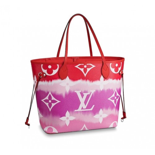 Lona Monogram Louis Vuitton Original NEVERFULL M45128 Rojo