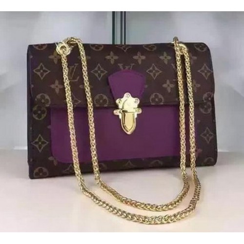 Bolso Louis Vuitton Monogram Canvas PALLAS CHAIN M41731 Púrpura