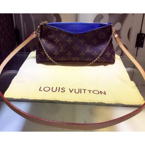 Louis Vuitton Lona Monogram PALLAS CLUTCH M41638 Azul