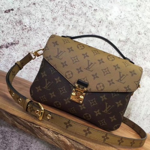Louis Vuitton Lona Monogram POCHETTE METIS M41465 Marrón