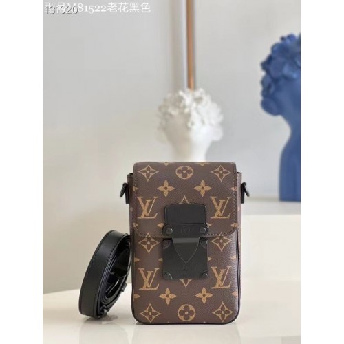 Louis Vuitton Monogram Canvas S-LOCK VERTICAL WEARABLE WALLET M81524 Negro