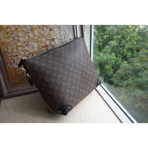 Louis Vuitton Monogram Lona Triangle Softy M41130 Negro