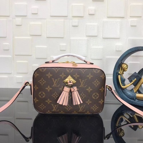 Louis Vuitton Monogram Lona Cuero original SAINTINGE N40154 rosa