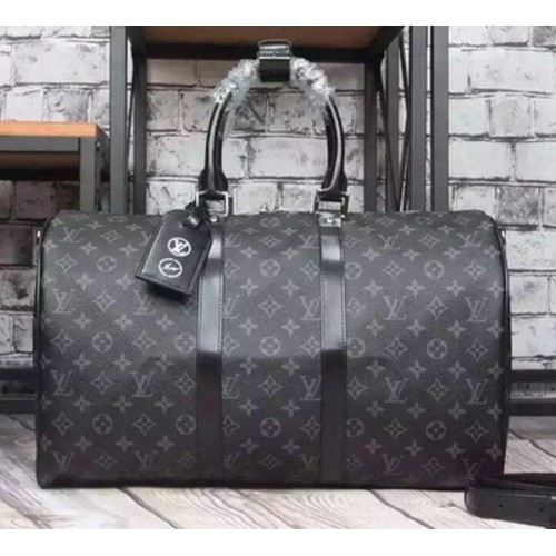 Lona Louis Vuitton Monogram Eclipse KEEPALL 45 BANDOULIERE M40569