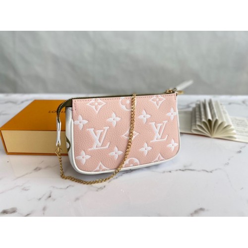 Louis Vuitton Monogram Empreinte MINI POCHETTE ACCESORIOS M81284 Rosa