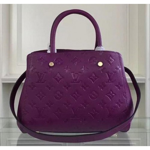 Bolso Louis Vuitton Monogram Empreinte MONTAIGNE BB M50665 Púrpura