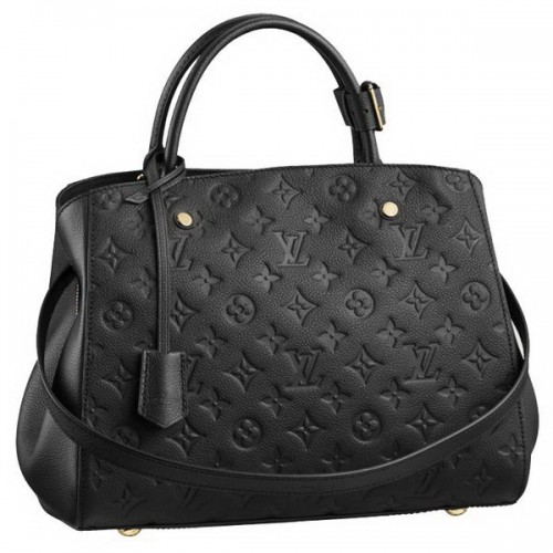Louis Vuitton Monogram Empreinte Montaigne MM M41048 Negro
