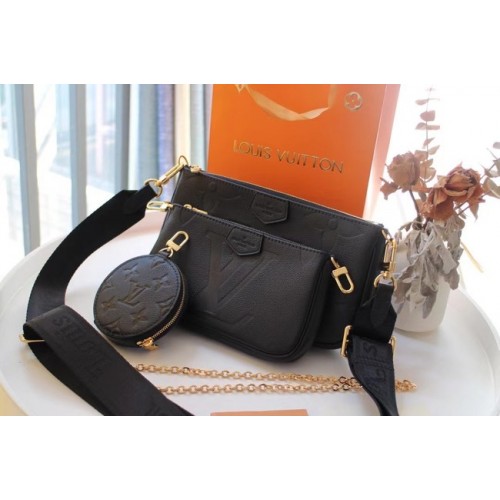 Louis Vuitton Monogram Empreinte Cuero original M44823 negro