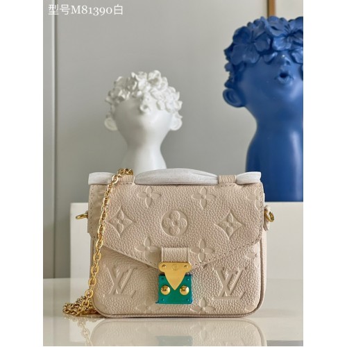 Louis Vuitton Monogram Empreinte POCHETTE METIS BB M81390 Crema