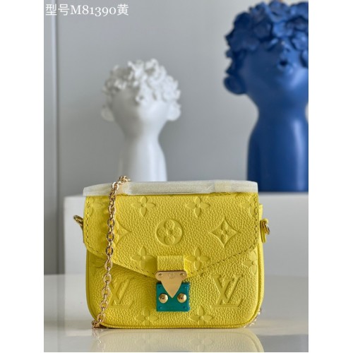 Louis Vuitton Monogram Empreinte POCHETTE METIS BB M81390 amarillo