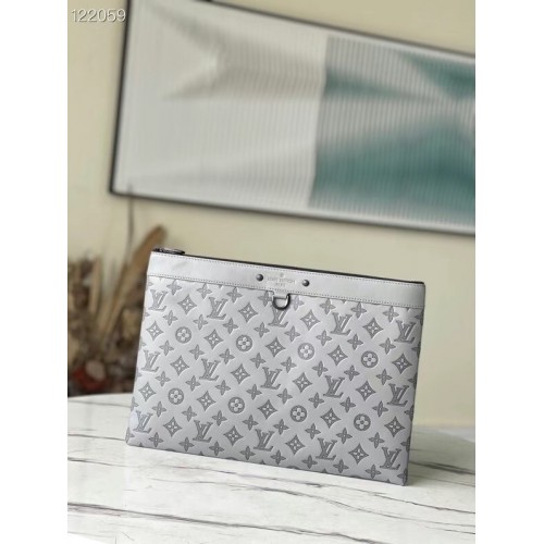 Louis Vuitton Monogram Empreinte POCHETTE VOYAGE M81385 gris