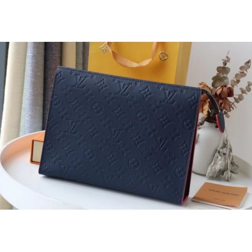 Louis Vuitton Monogram Empreinte POCHETTE VOYAGE MM M41058 Azul marino
