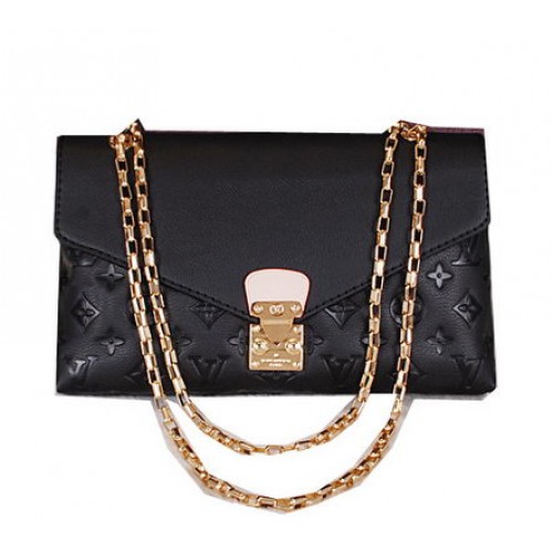 Louis Vuitton Monogram Empreinte Pallas Chain Bag M41202 Negro