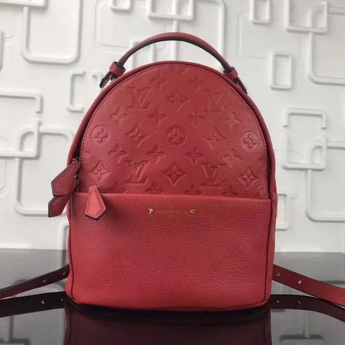 Louis Vuitton Monogram Empreinte MOCHILA SORBONNE M44016 Rojo