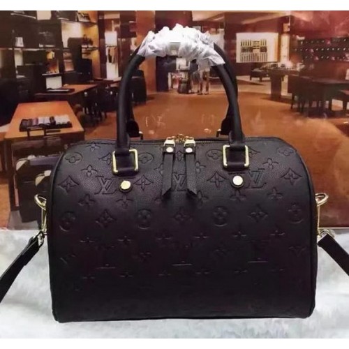 Louis Vuitton Monogram Empreinte Speedy 30 Bolso M40762 Negro