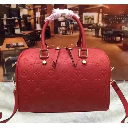 Bolso Louis Vuitton Monogram Empreinte Speedy 30 M40762 Rojo