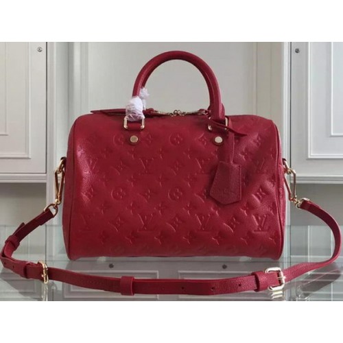 Louis Vuitton Monogram Empreinte Speedy BANDOULIERE 30 M91330 Rojo