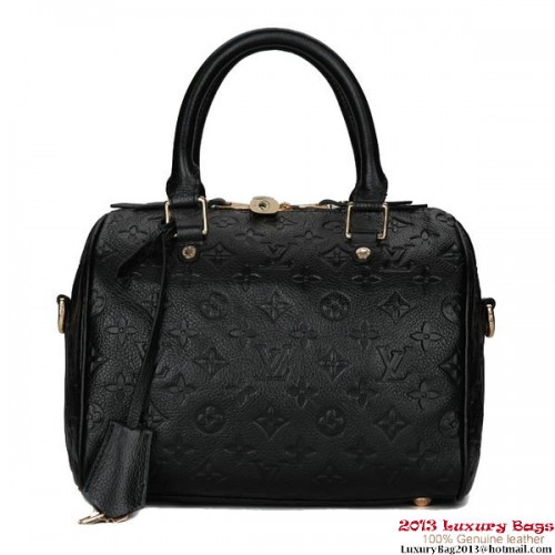 Louis Vuitton Monogram Empreinte Speedy Bandouliere 25 M40762 Negro