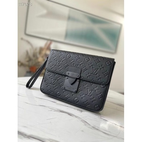 Louis Vuitton Monogram Empreinte Cremallera Clutch bag M80560 negro