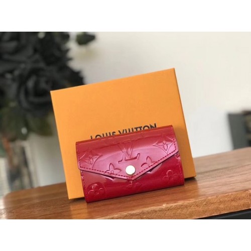 Louis Vuitton Monogram Vernis 6 LLAVERO 90900 rojo