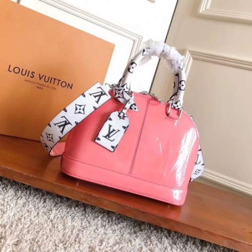 Louis Vuitton Monogram Vernis ALMA BB M54704 Rosa