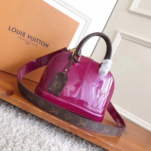 Louis Vuitton Monograma Vernis ALMA BB M54704 Rosa
