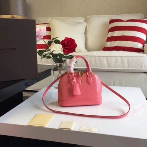 Louis Vuitton Monogram Vernis Alma BB M91606 Rosa