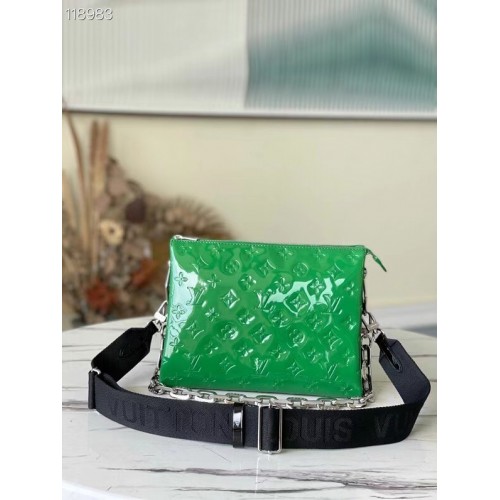 Louis Vuitton Monogram Vernis COUSSIN PM M57793 verde