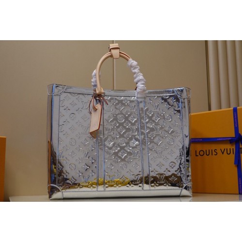 Louis Vuitton Monogram Vernis Sac Plat Tote Bag Charol M46121 Plata