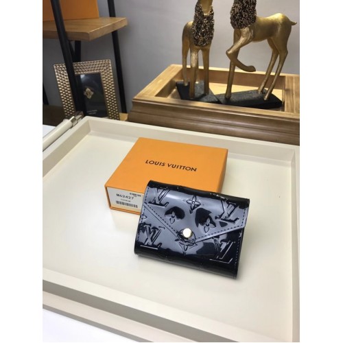 Louis Vuitton Monogram Vernis VICTORINE WALLET M62427 negro