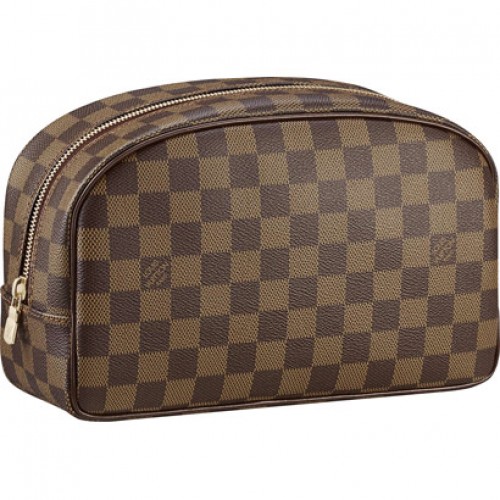 Nuevo Barato Louis Vuitton Damier Ebene Lona Neceser 25 N47624