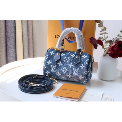 Louis Vuitton NANO SPEEDY M81213 azul