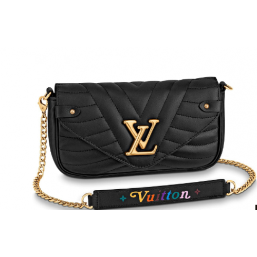 Louis Vuitton NEW WAVE Bolso con cadena M63956 negro