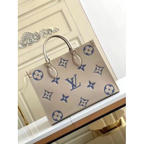 Louis Vuitton ONTHEGO MM M45494 Crema azul
