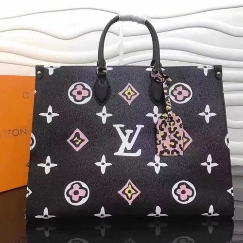Louis Vuitton ONTHEGO Cuero Original GM M45815 Negro