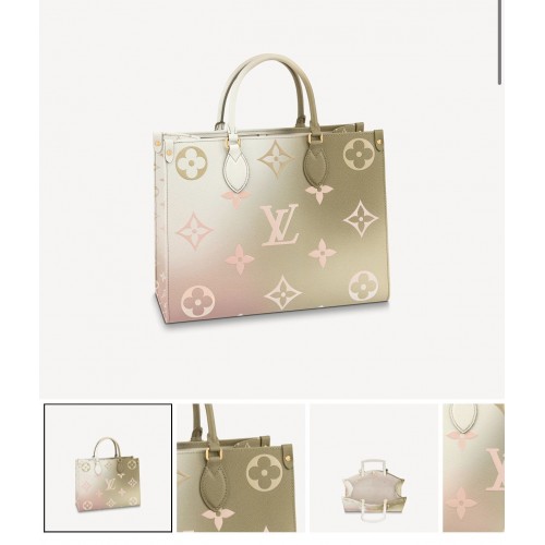 Louis Vuitton Onthego Cuero Original MM M20510 Gris