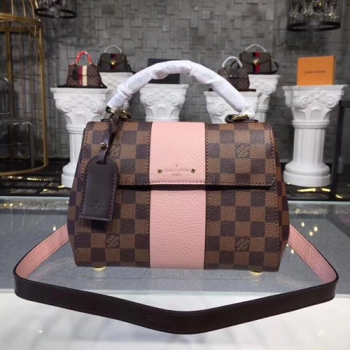 Lona Louis Vuitton Original Damier Ebene BOND STREET BB N41071 rosa