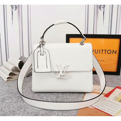 Louis Vuitton Original Epi Cuero Grenelle Bolso pequeño M53694 Blanco