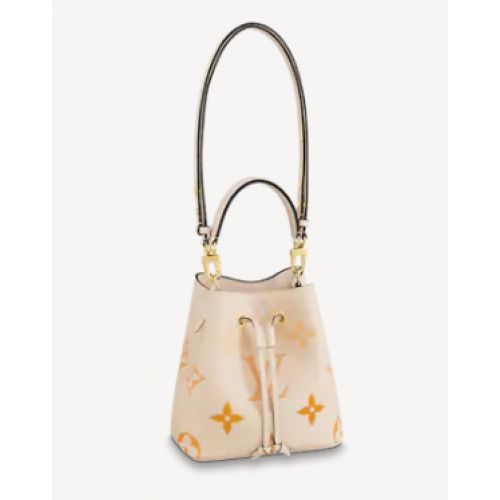 Louis Vuitton Cuero original NEONOE BB M45716 Crema y azafrán
