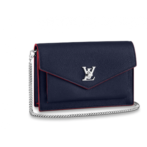 Louis Vuitton Original MYLOCKME Bolso con cadena M63471 Azul real