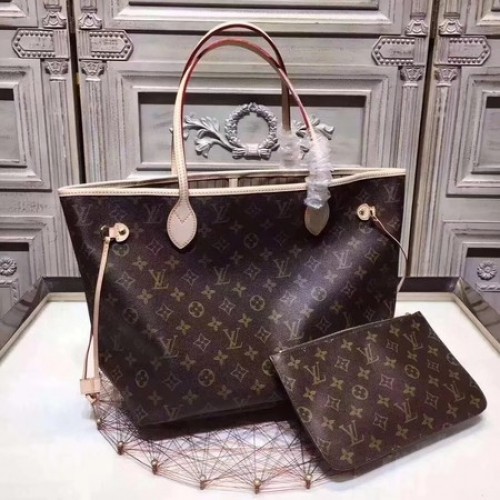 Louis Vuitton Original Monogram Canvas NEVERFULL 40156 Albaricoque