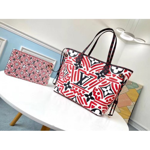 Louis Vuitton Original Monogram Canvas NEVERFULL M44676 rojo