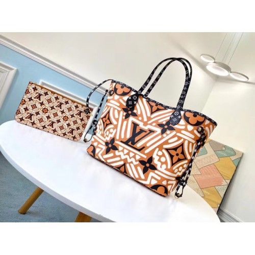 Lona Monogram original de Louis Vuitton NEVERFULL M44676 amarillo