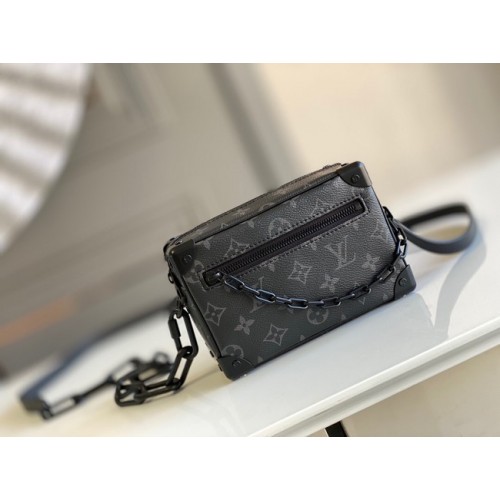 Bolso de mano Louis Vuitton Original Monogram Canvas con cremallera M68906 negro
