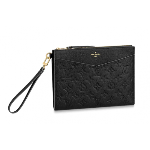 Bolso de mano Louis Vuitton Original Monogram Empreinte MELANIE M68705 negro