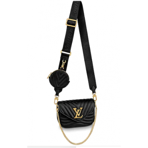 Louis Vuitton Original NEW WAVE MULTIBOLSILLO M56461 negro
